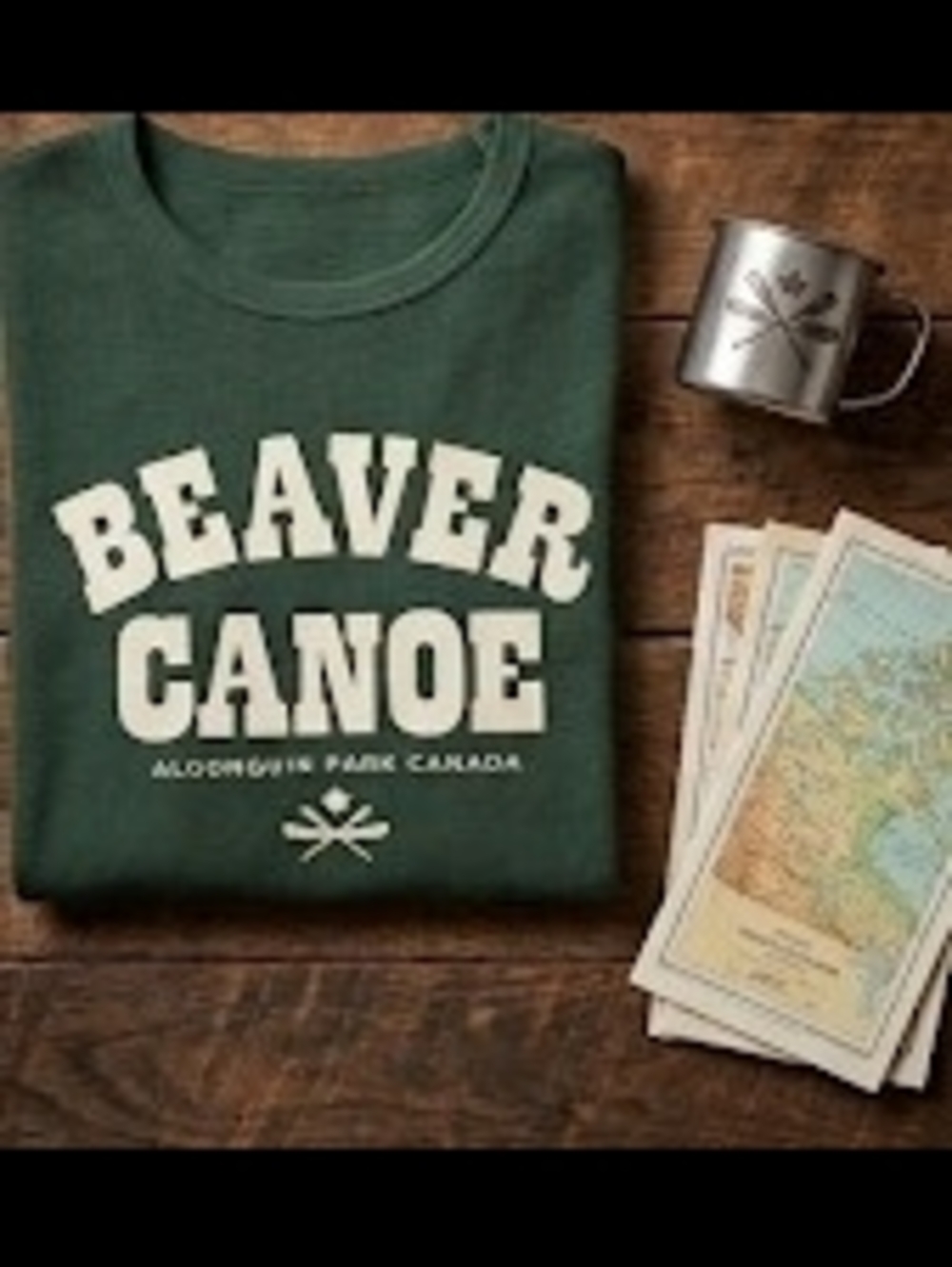 Roots Beaver Canoe Green Long Sleeve Graphic Tee - Picture 5 of 9